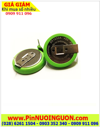 Panasonic BR1632A, Pin CMOS Panasonic BR1632A lithium 3V chính hãng _(Xuất xứ Indonesia)